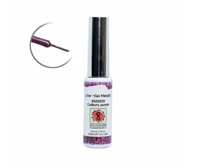 Liner Gel Metallic - Cadbury Purple 8 ml